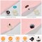 96pcs 25mm 3D Glitter Safety Eyes with Washers – Moon-Shaped Amigurumi Eyes for Crochet Animals, Dolls, Plush Toys & DIY Craft Making (Gift for Crochet Lovers)